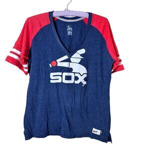 NIKE MLB Boston Red Sox V Neck T Shirt Cooperstown Collection Size XL